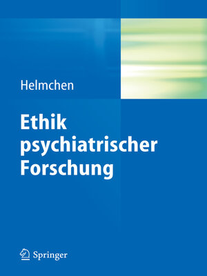 cover image of Ethik psychiatrischer Forschung